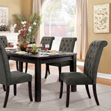 Sania Rustic/Antique Black7-Piece Dining Room Set