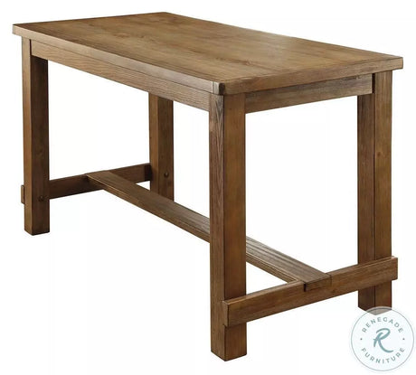 Sania Rustic Oak Counter Ht. Table by Furniture of America at Eve Furniture