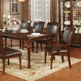 Sylvana Brown Cherry/Espresso 9-Piece Dining Room Set