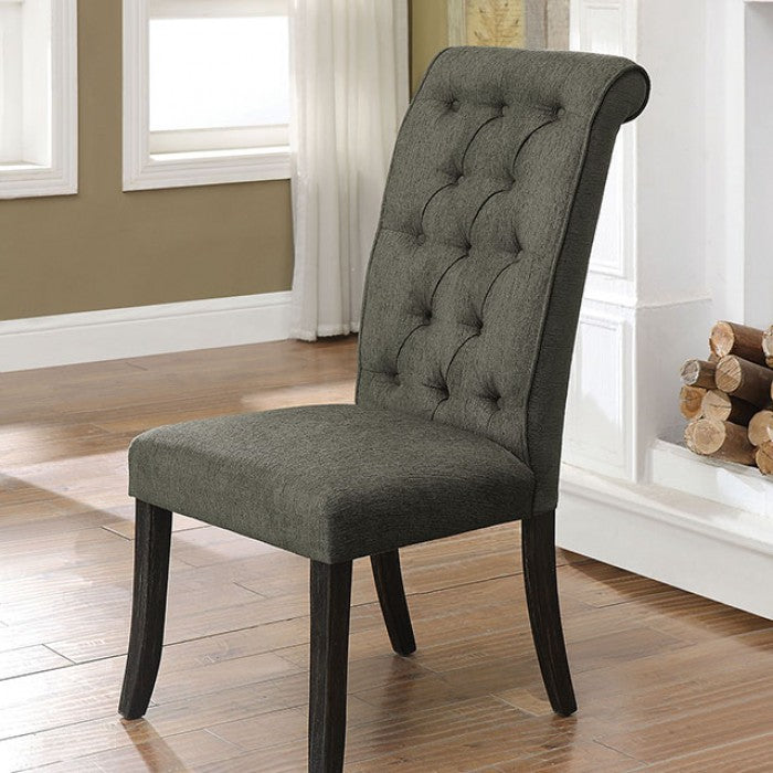 Sania Antique Black/Gray Side Chair