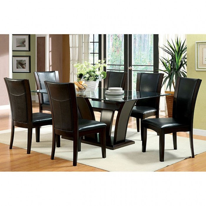 Manhattan Brown Cherry 7-Piece Dining Room Set