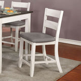 Anadia Antique White/Gray Counter Height Side Chair Set of 2