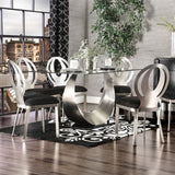 Orla Silver/Black 7-Piece Dining Room Set