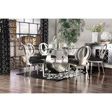 Orla Silver/Black 7-Piece Dining Room Set