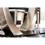 Nova Silver/Black 7-Piece Dining Room Set