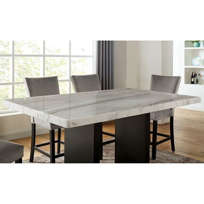 Kian White/Black Counter Height Table