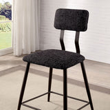 Dicarda Black/Distressed Dark Oak Counter Height Chair Set of 2