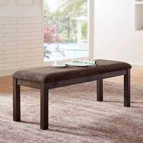 Burton Walnut/Ash Brown Bench by Furniture of America at Eve Furniture