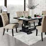 Nerissa Rustic/Black 7-Piece Dining Room Set