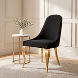 Neuveville Gold/Black Upholstered Side Chair Set of 2