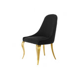Neuveville Gold/Black Upholstered Side Chair Set of 2