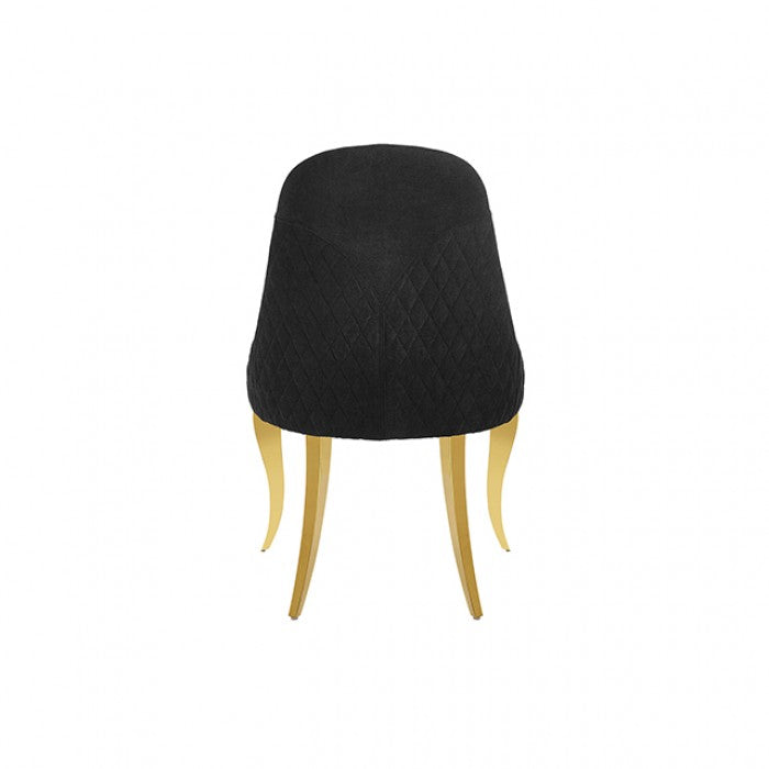 Neuveville Gold/Black Upholstered Side Chair Set of 2