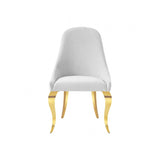 Neuveville Gold/White Upholstered Side Chair Set of 2