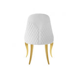 Neuveville Gold/White Upholstered Side Chair Set of 2