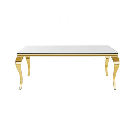 Neuveville Gold/White Dining Table by Furniture of America at Eve Furniture