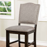 Teagan Dark Walnut/Gray Counter Height Chair Set of 2