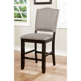 Teagan Dark Walnut/Gray Counter Height Chair Set of 2