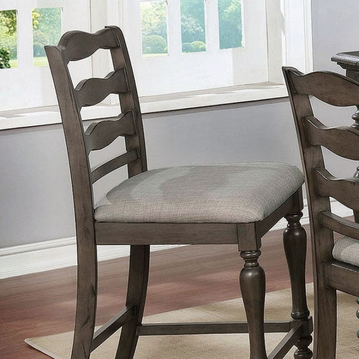 Theresa Gray/Light Gray Counter Height Chair Set of 2