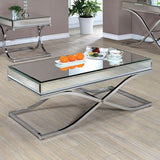 Sundance Chrome Coffee Table by Furniture of America at Eve Furniture