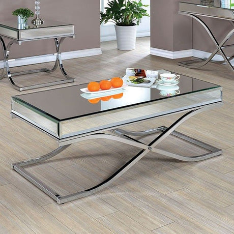 Sundance Chrome Coffee Table by Furniture of America at Eve Furniture