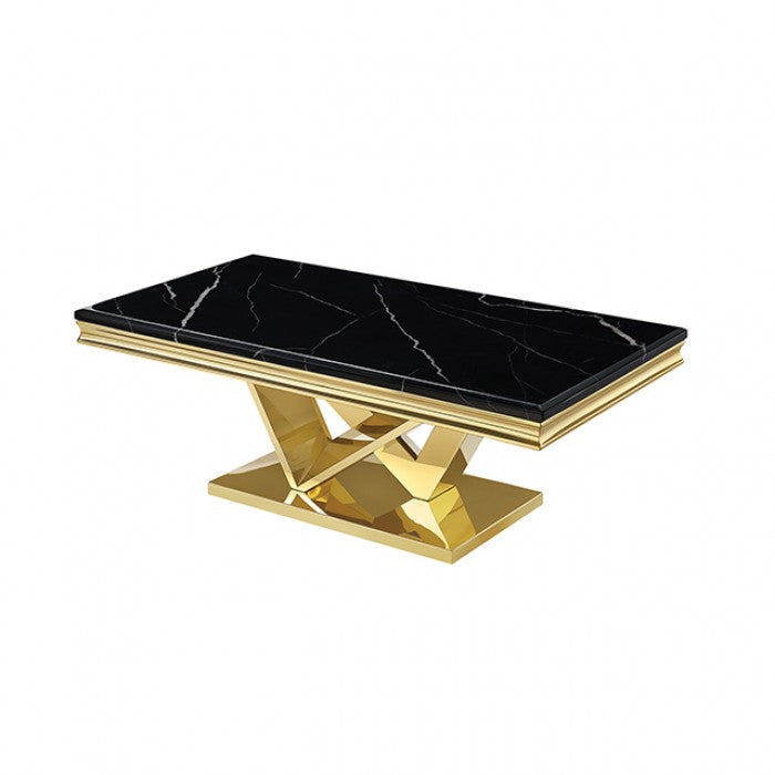 Villarsglane Gold/Black Coffee Table