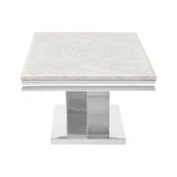 Villarsglane Chrome/Beige Coffee Table