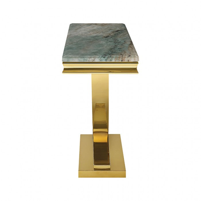 Wettingen Gold/Green Sofa Table
