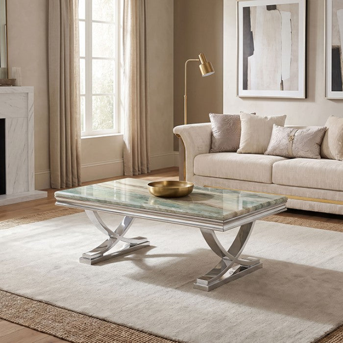 Wettingen Chrome/Gray Coffee Table
