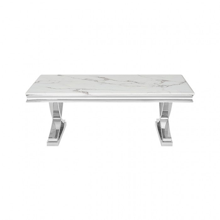 Wettingen Chrome/White Coffee Table