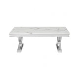 Wettingen Chrome/White Coffee Table