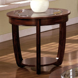 Crystal Falls Dark Cherry End Table by Furniture of America at Eve Furniture