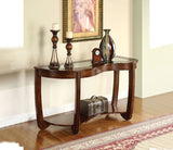 Crystal Falls Dark Cherry Sofa Table by Furniture of America at Eve Furniture