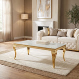 Wetzikon Gold/White Coffee Table