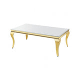 Wetzikon Gold/White Coffee Table