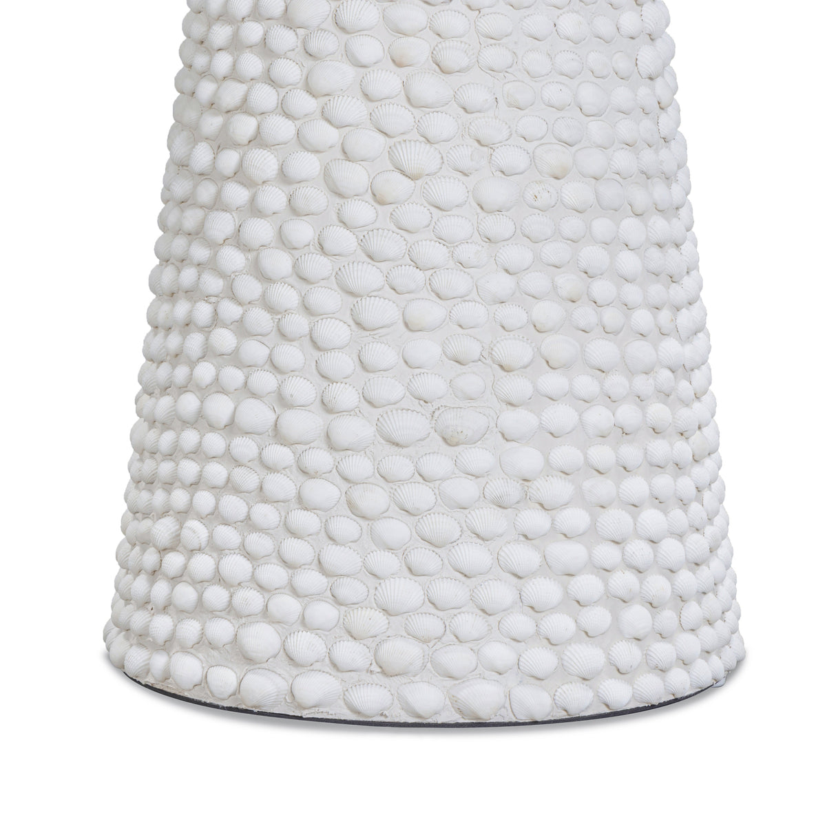 Coast Pearl White Seashell Round Side Table by TOV Furniture at Eve Furniture