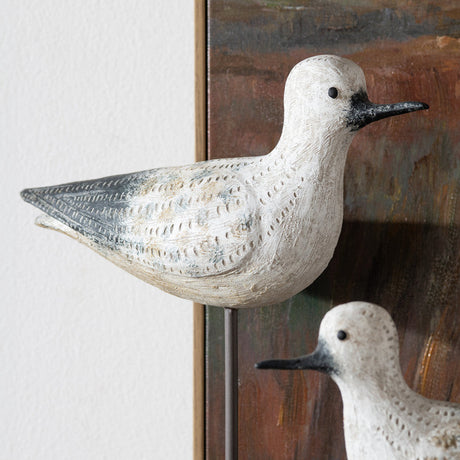 Coastal Bird White Statues by Crestview at Eve Furniture