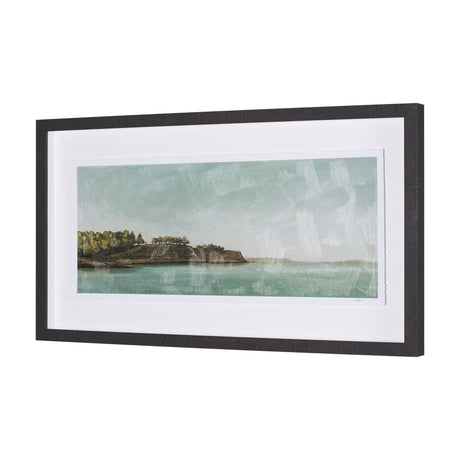 Coastal Destination by Mercana Studio a Hand Embellished Framed Art Print Matted under Glass by Mercana at Eve Furniture