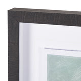 Coastal Destination by Mercana Studio a Hand Embellished Framed Art Print Matted under Glass by Mercana at Eve Furniture