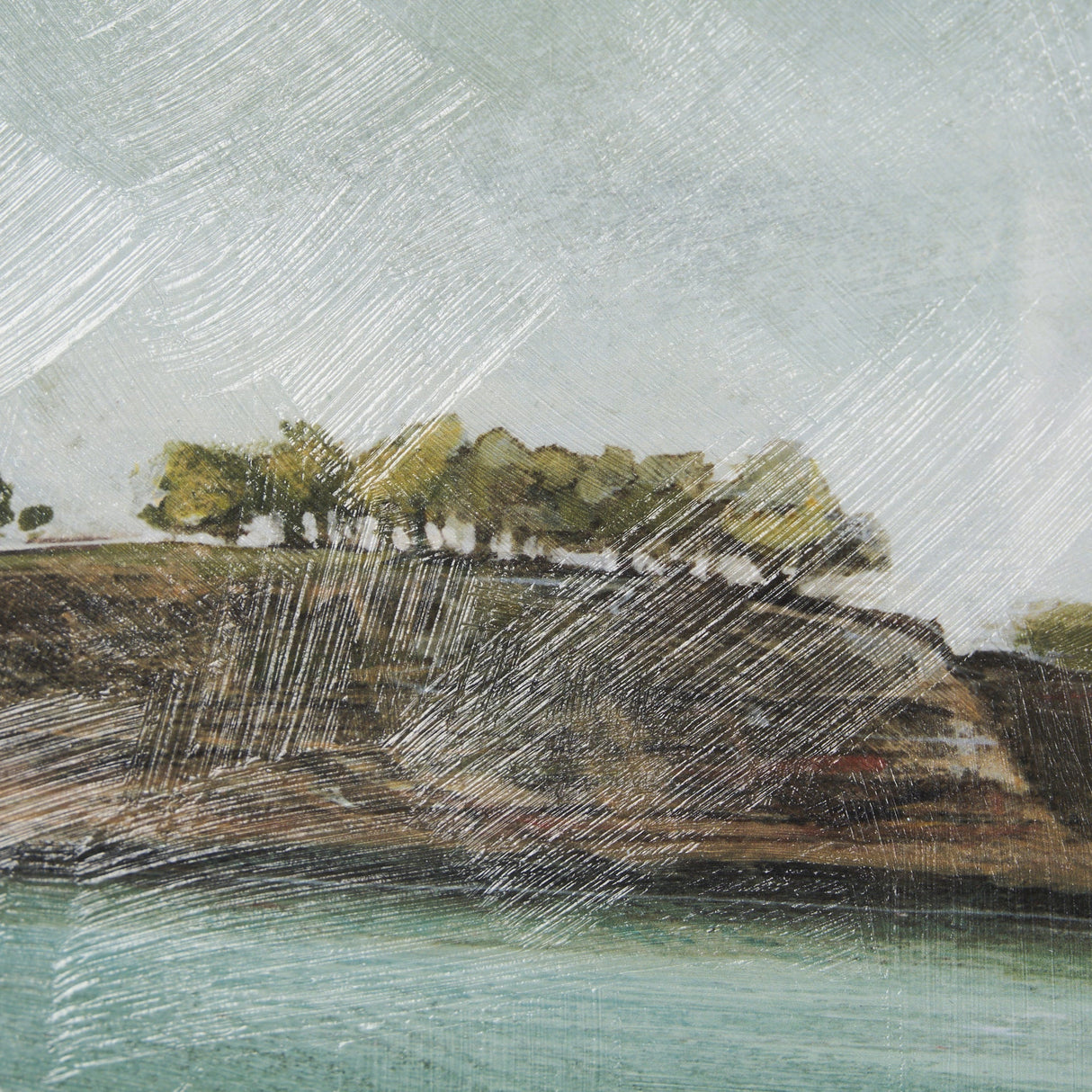 Coastal Destination by Mercana Studio a Hand Embellished Framed Art Print Matted under Glass by Mercana at Eve Furniture