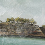 Coastal Destination by Mercana Studio a Hand Embellished Framed Art Print Matted under Glass by Mercana at Eve Furniture