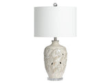 Coastal Leaf Beige Table Lamp by Crestview at Eve Furniture