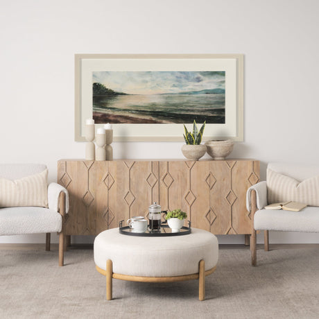 Coastal Splendor I by Mercana Studio Hand Embelished Framed Artwork Matted under Glass by Mercana at Eve Furniture