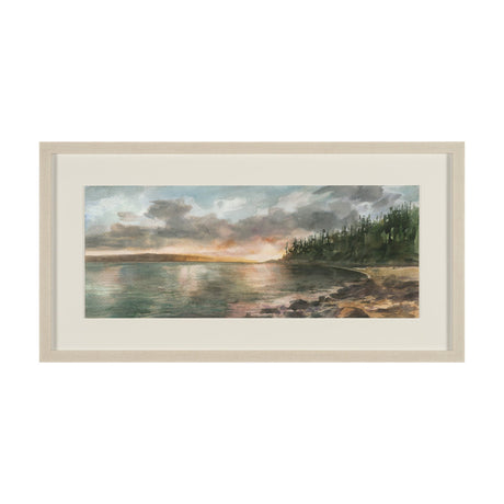 Coastal Splendor II by Mercana Studio Hand Embelished Framed Artwork Matted under Glass by Mercana at Eve Furniture