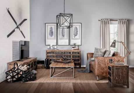 Cobain I 84 Inch Brown Leather Two Seater Sofa by Mercana at Eve Furniture
