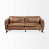 Cobain I 84 Inch Brown Leather Two Seater Sofa by Mercana at Eve Furniture