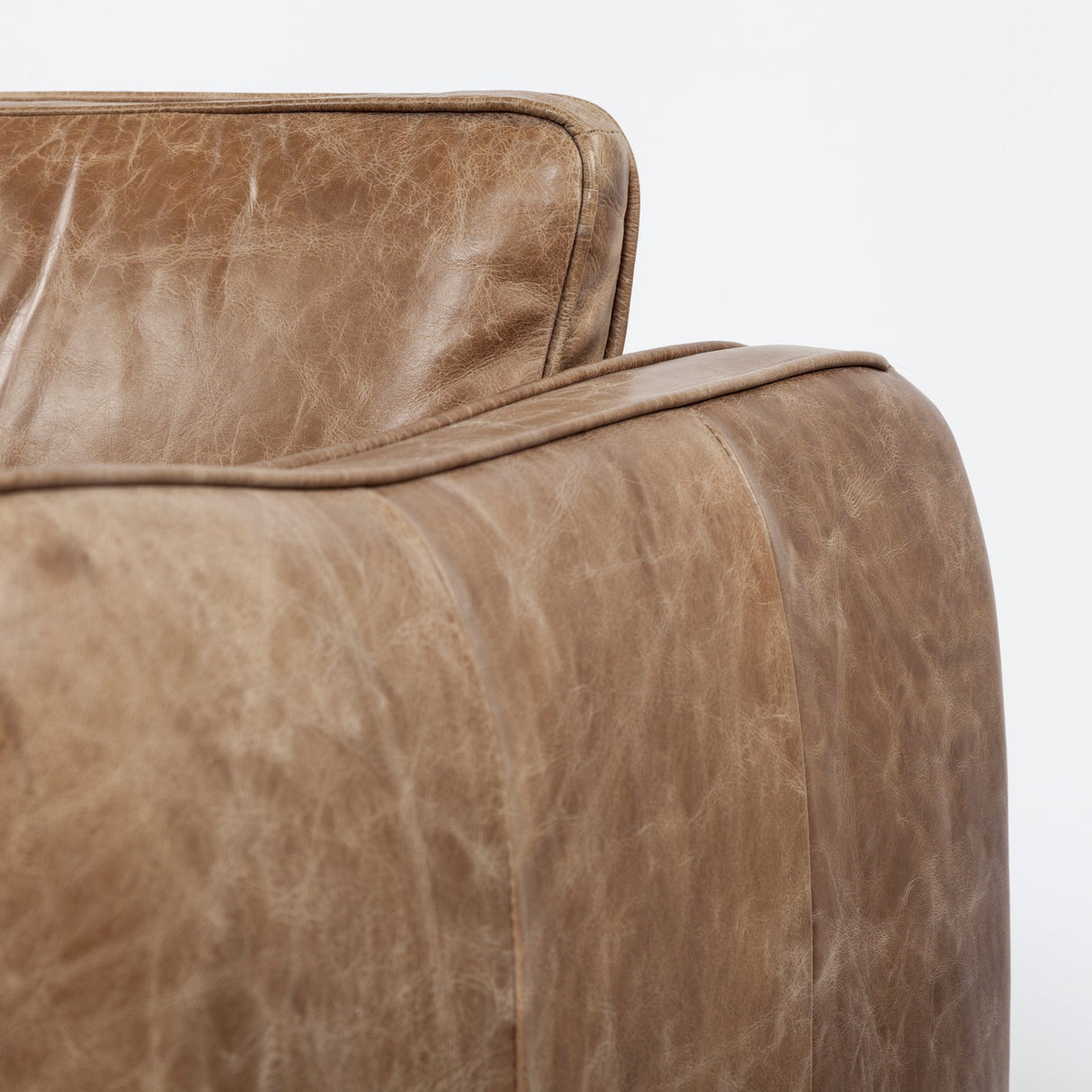 Cobain I 84 Inch Brown Leather Two Seater Sofa by Mercana at Eve Furniture
