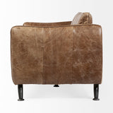 Cobain I Brown Leather Two Seater Sofa by Mercana at Eve Furniture
