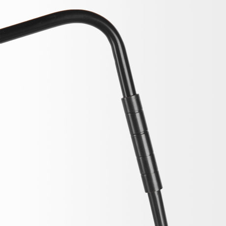 Cobalt Black Metal Cone Shaped Swivel Wall Sconce by Mercana at Eve Furniture