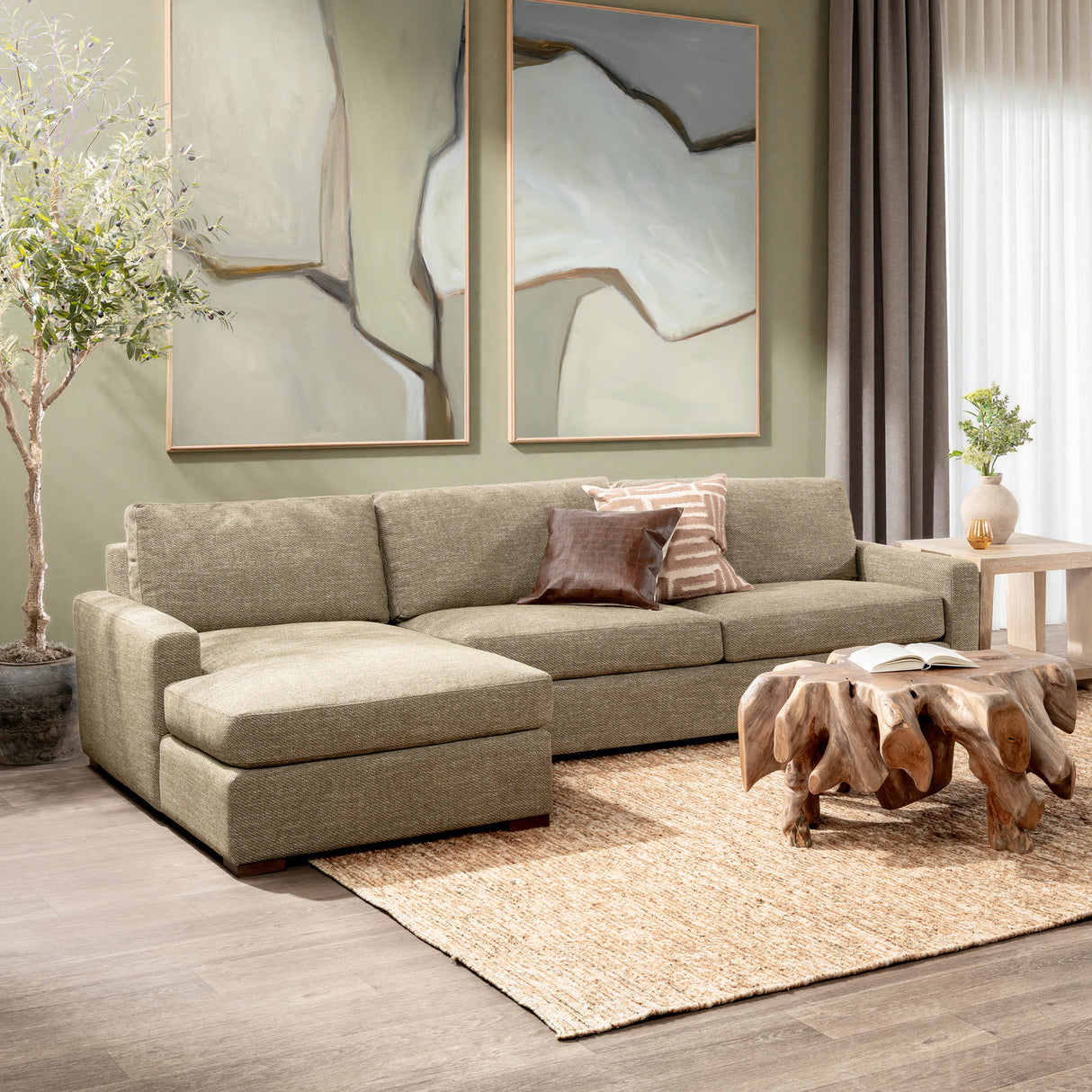 Coburn Left Chaise Sofa by Classic Home at Eve Furniture