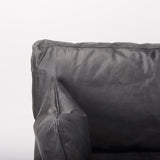 Cochrane 34.5L x 33.0W x 32.5H Black Leather Wrapped Chair by Mercana at Eve Furniture